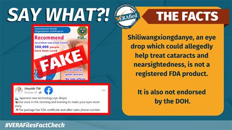 VERA FILES FACT CHECK: FB post, website advertise FAKE eye drops.